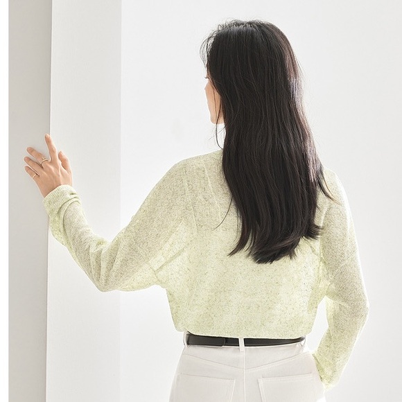 Flax Linen Blend knit top - Picture 5 of 8